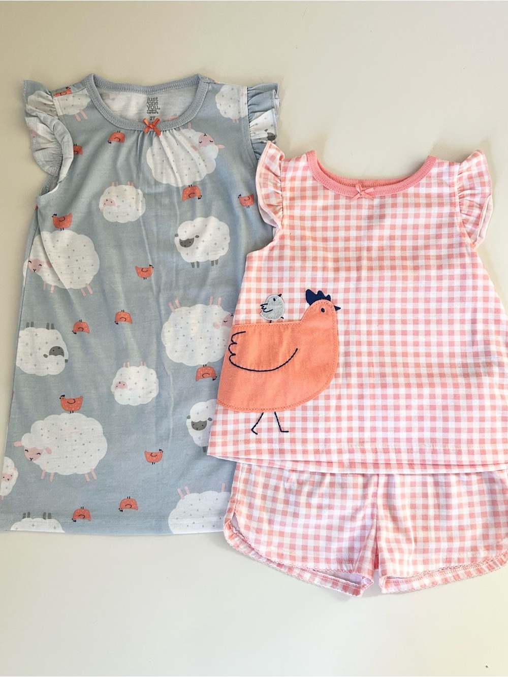 Carter's Toddler Girls Counting Chickens Pajama Set